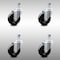 Service Caster 4 Inch SS Hard Rubber Wheel Swivel 3/8 Inch Threaded Stem Caster Set SCC SCC-SSTS20S414-HRS-381615-4 - alternate 3
